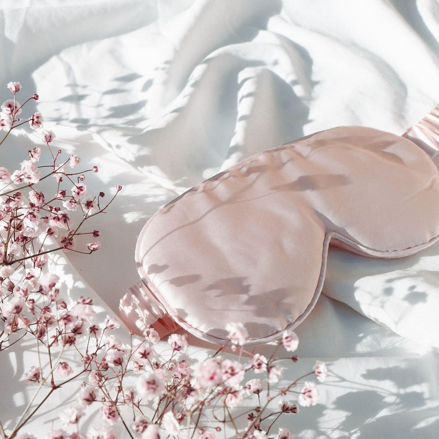 Silk Eye Mask - Blush Pink - Sylk and Sleep Co.