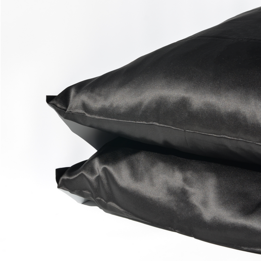 Silk Pillowcase - Midnight Black