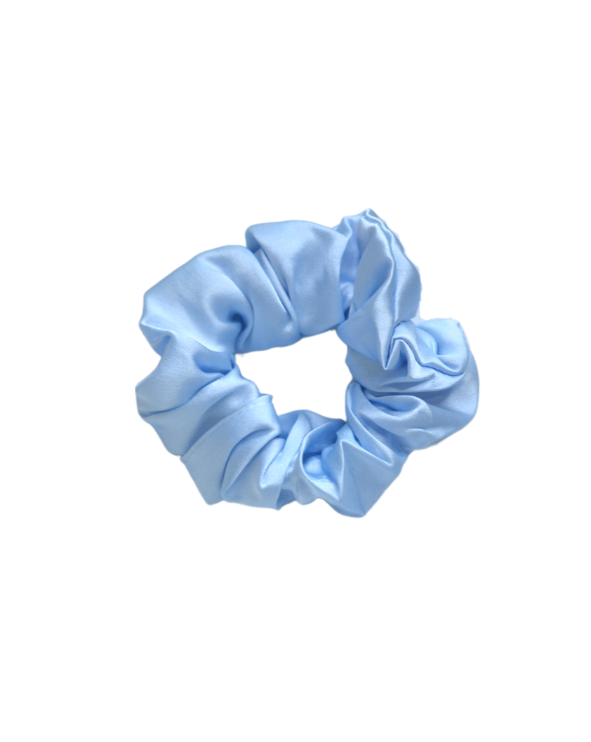 Regular Scrunchie - Sky Blue - Sylk and Sleep Co.